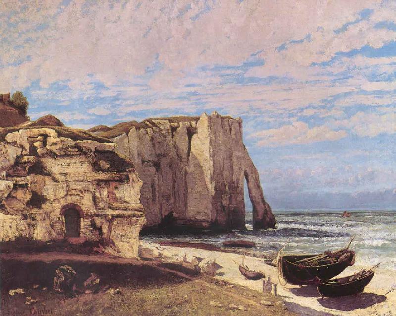 Gustave Courbet Cliffs at Etretat after the storm oil painting picture